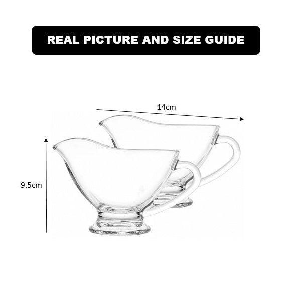 2-Pcs Sauce Dipping & Serving Glass Bowls (2356) by Limon - All-In-One Store Pakistan