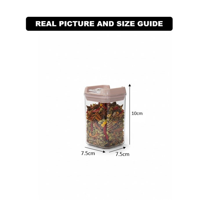 Multi-Use Square Airtight Jar 270ML (1746) by Limon - All-In-One Store Pakistan