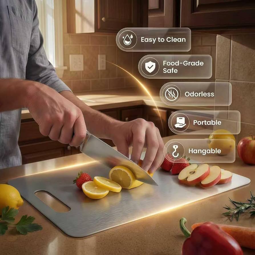 Food grade stainless steel cutting board/chopping board