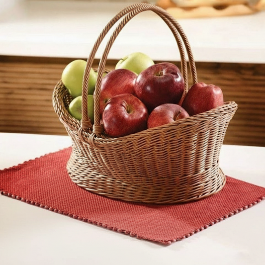 Woven Handmade Basket with Handles (51013) by Ziba - All-In-One Store Pakistan