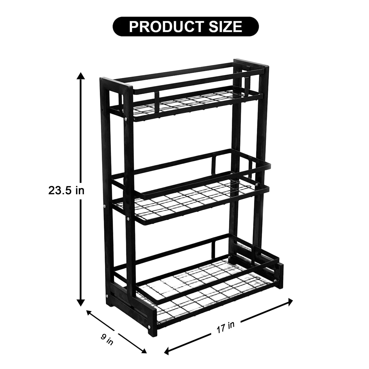 Multi-tiered Countertop Storage Rack by Matrix - All-In-One Store Pakistan