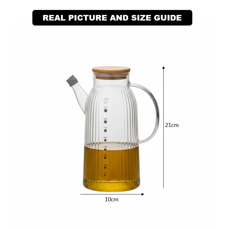 1000ml EcoFlow Borosilicate Oil & Vinegar Cruet (1141) - All-In-One Store Pakistan