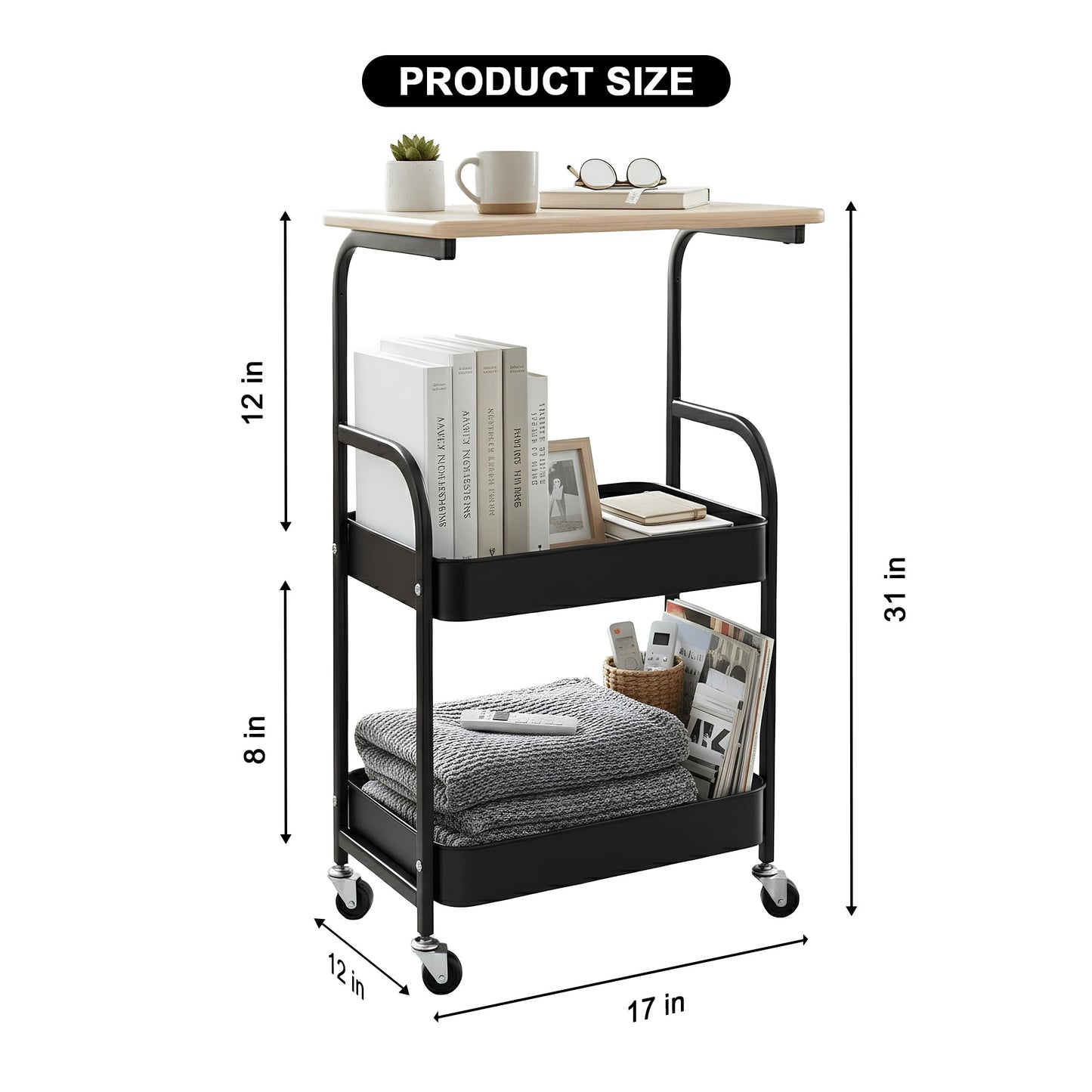 Serve & Store Rolling Cart by Matrix - All-In-One Store Pakistan