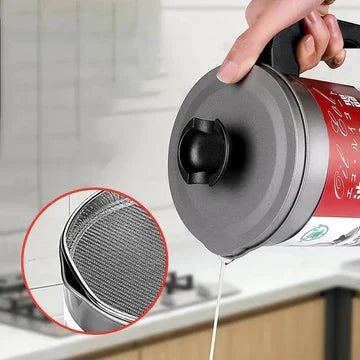 Stainless Steel Oil Filter Pot - All-In-One Store Pakistan