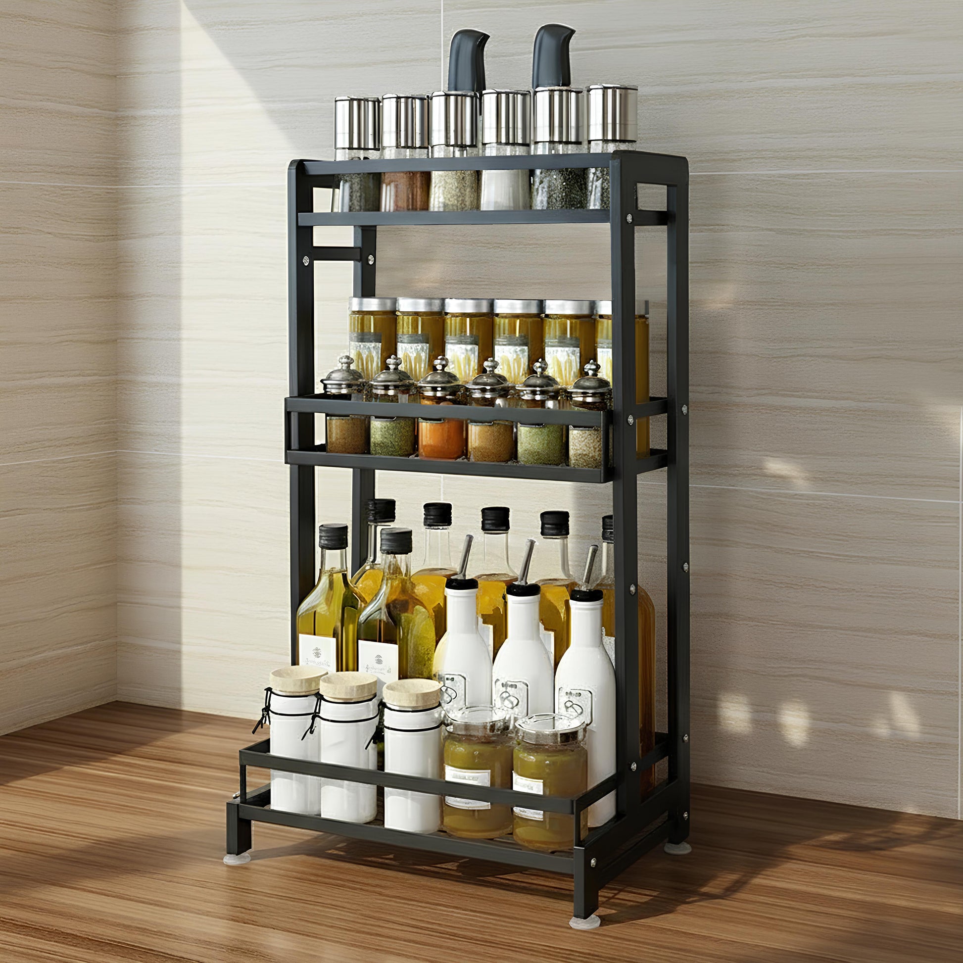 Multi-tiered Countertop Storage Rack by Matrix - All-In-One Store Pakistan