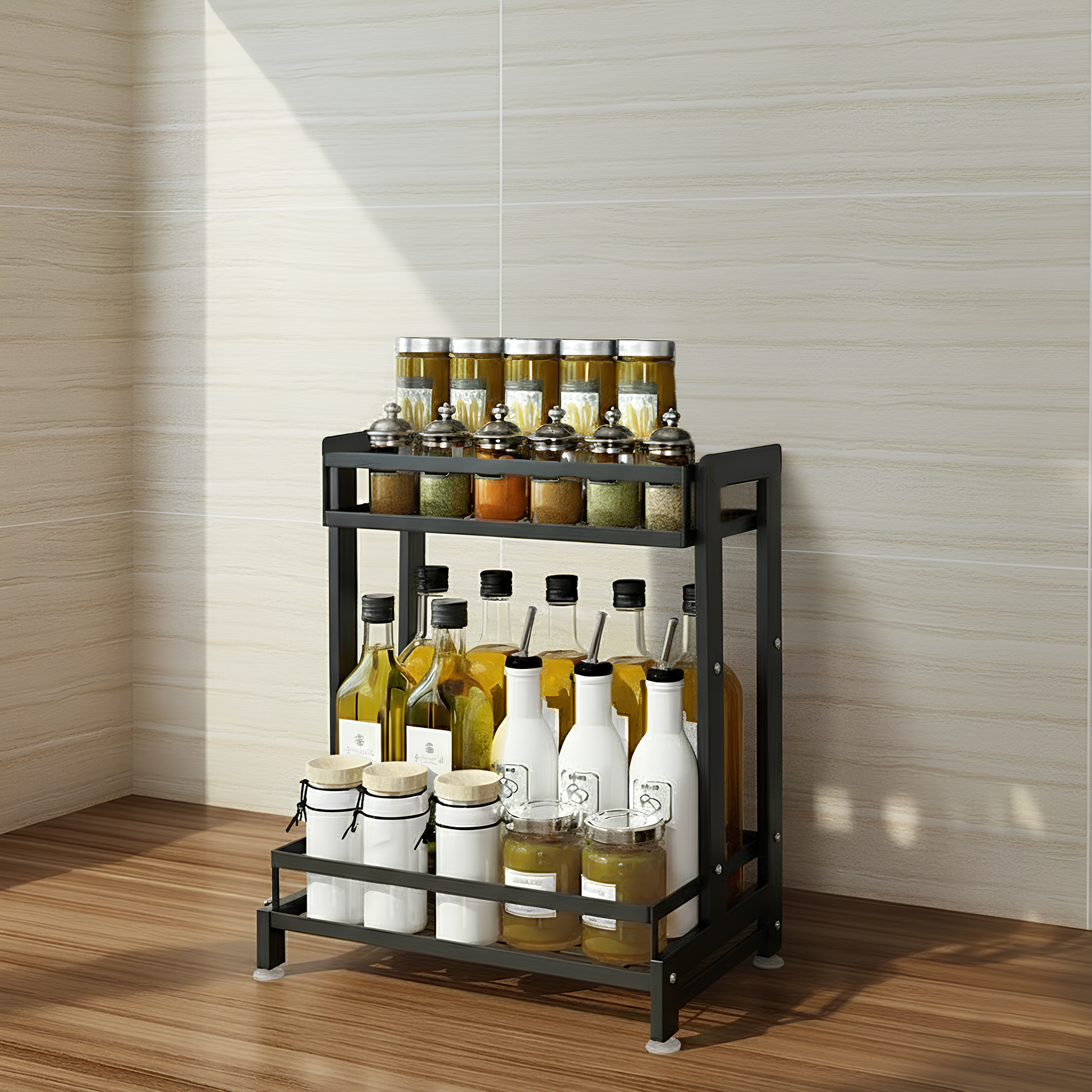Multi-tiered Countertop Storage Rack by Matrix - All-In-One Store Pakistan