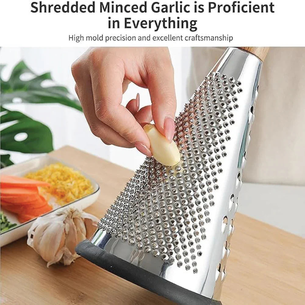 Stainless Steel 3-Sided Grater with Wooden Handle (2118) by Limon - All-In-One Store Pakistan