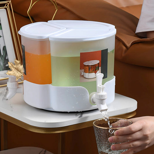 3 Portions Rotatable Juice Container & Dispenser (5.2Liter) - All-In-One Store Pakistan