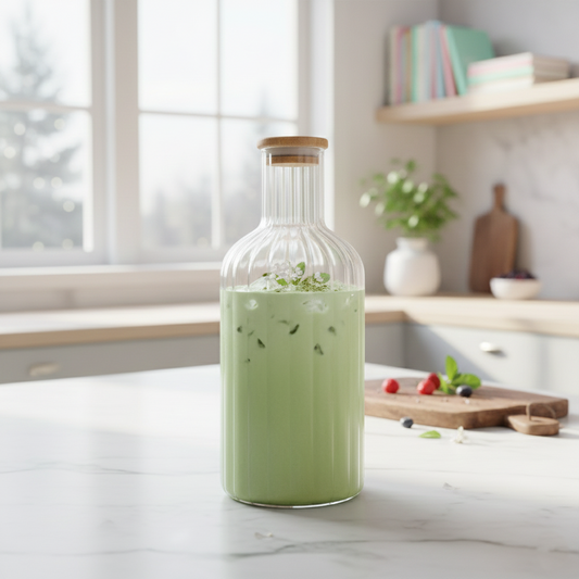 1.4 Liter Glass Carafe with Wooden Lid (2355) by Limon - All-In-One Store Pakistan