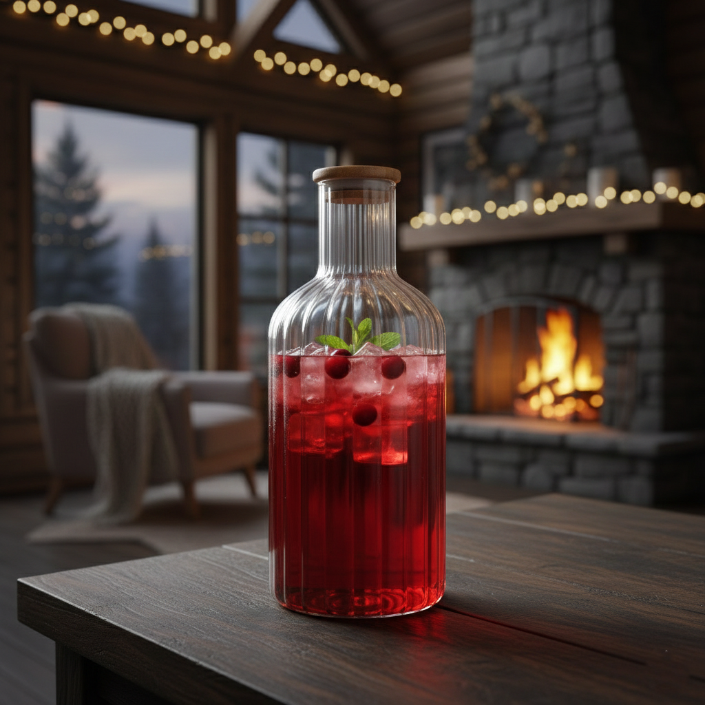 1.4 Liter Glass Carafe with Wooden Lid (2355) by Limon - All-In-One Store Pakistan