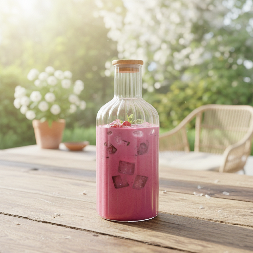 1.4 Liter Glass Carafe with Wooden Lid (2355) by Limon - All-In-One Store Pakistan