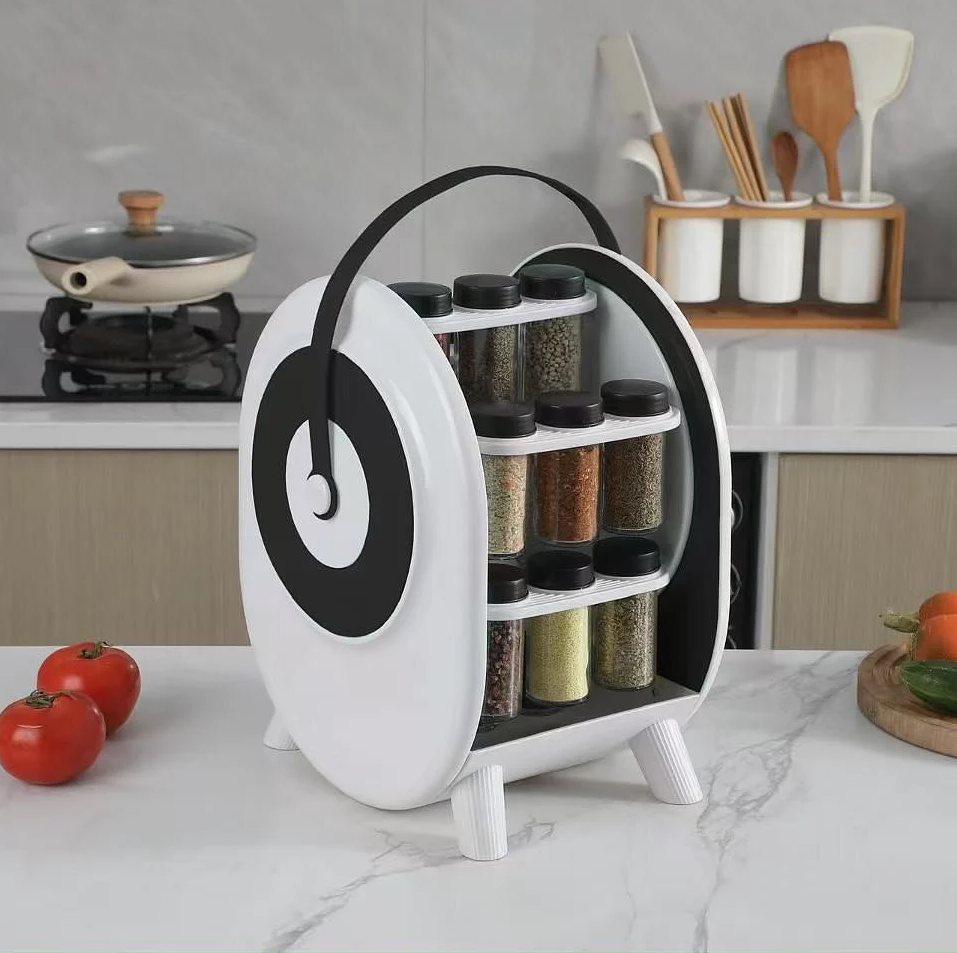 18-Jars Rotating Spice Rack - All-In-One Store Pakistan
