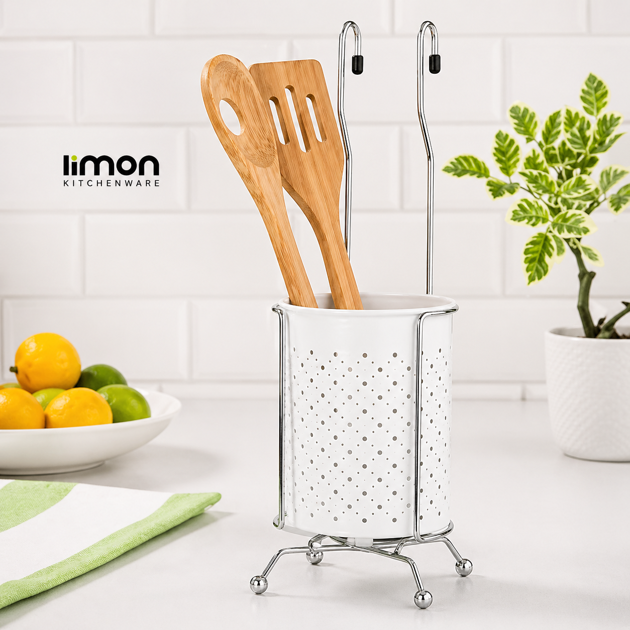 Stainless Steel Hanging Cutlery Holder (2071) by Limon - All-In-One Store Pakistan