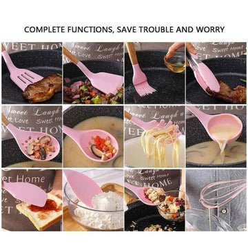 12 PCS Silicone Cooking Utensils Set - All-In-One Store Pakistan