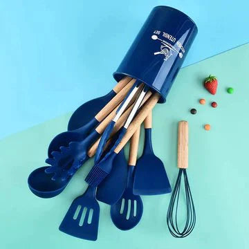 12 PCS Silicone Cooking Utensils Set - All-In-One Store Pakistan