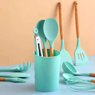 12 PCS Silicone Cooking Utensils Set - All-In-One Store Pakistan