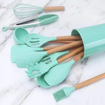 12 PCS Silicone Cooking Utensils Set - All-In-One Store Pakistan