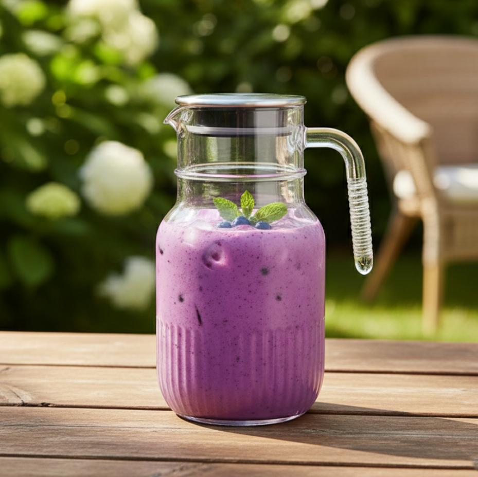 Ribbed 1.5 Liter Glass Pitcher (2375) by Limon - All-In-One Store Pakistan
