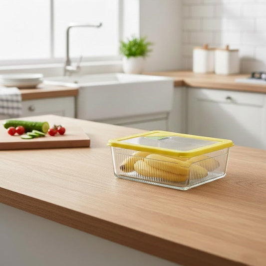 Unbreakable Glass Container (2.25L) with Lid (2097) by Limon - All-In-One Store Pakistan