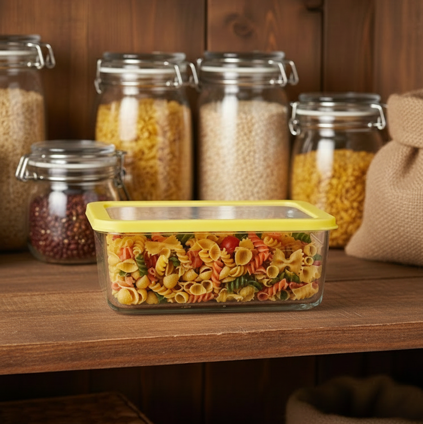 Unbreakable Glass Container (2.25L) with Lid (2097) by Limon - All-In-One Store Pakistan