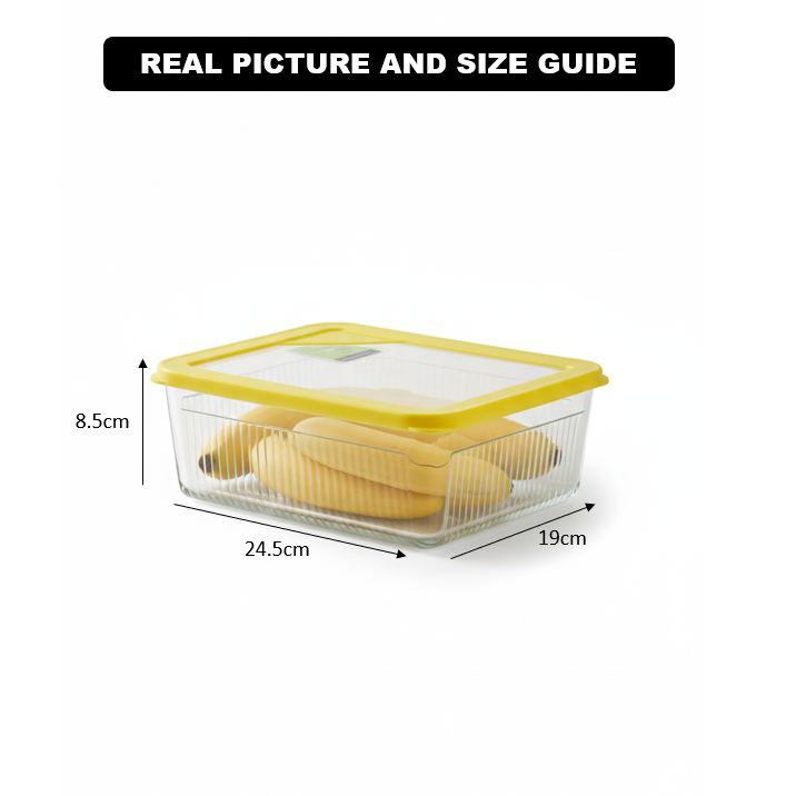 Unbreakable Glass Container (2.25L) with Lid (2097) by Limon - All-In-One Store Pakistan