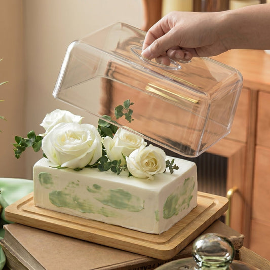 Luxe Cake Server with Acrylic Cover - All-In-One Store Pakistan