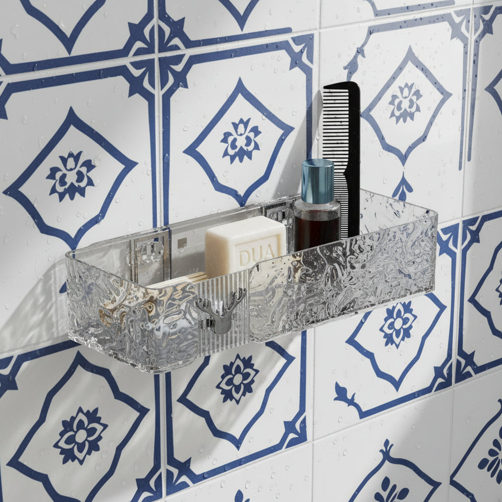 Rectangle Wall-Mounted Tinted Acrylic Shelf - All-In-One Store Pakistan