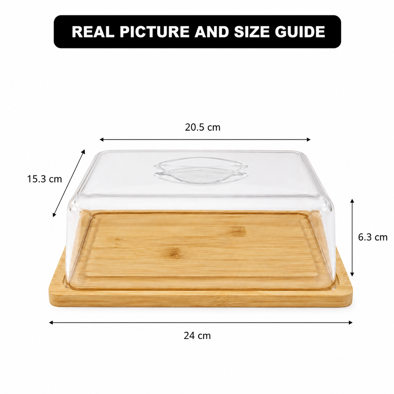 Luxe Cake Server with Acrylic Cover - All-In-One Store Pakistan