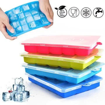 15 cubic Ice  tray with lid - All-In-One Store Pakistan