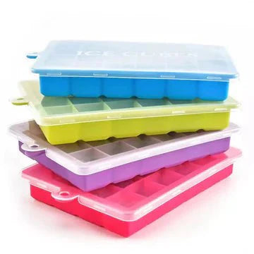 15 cubic Ice  tray with lid - All-In-One Store Pakistan