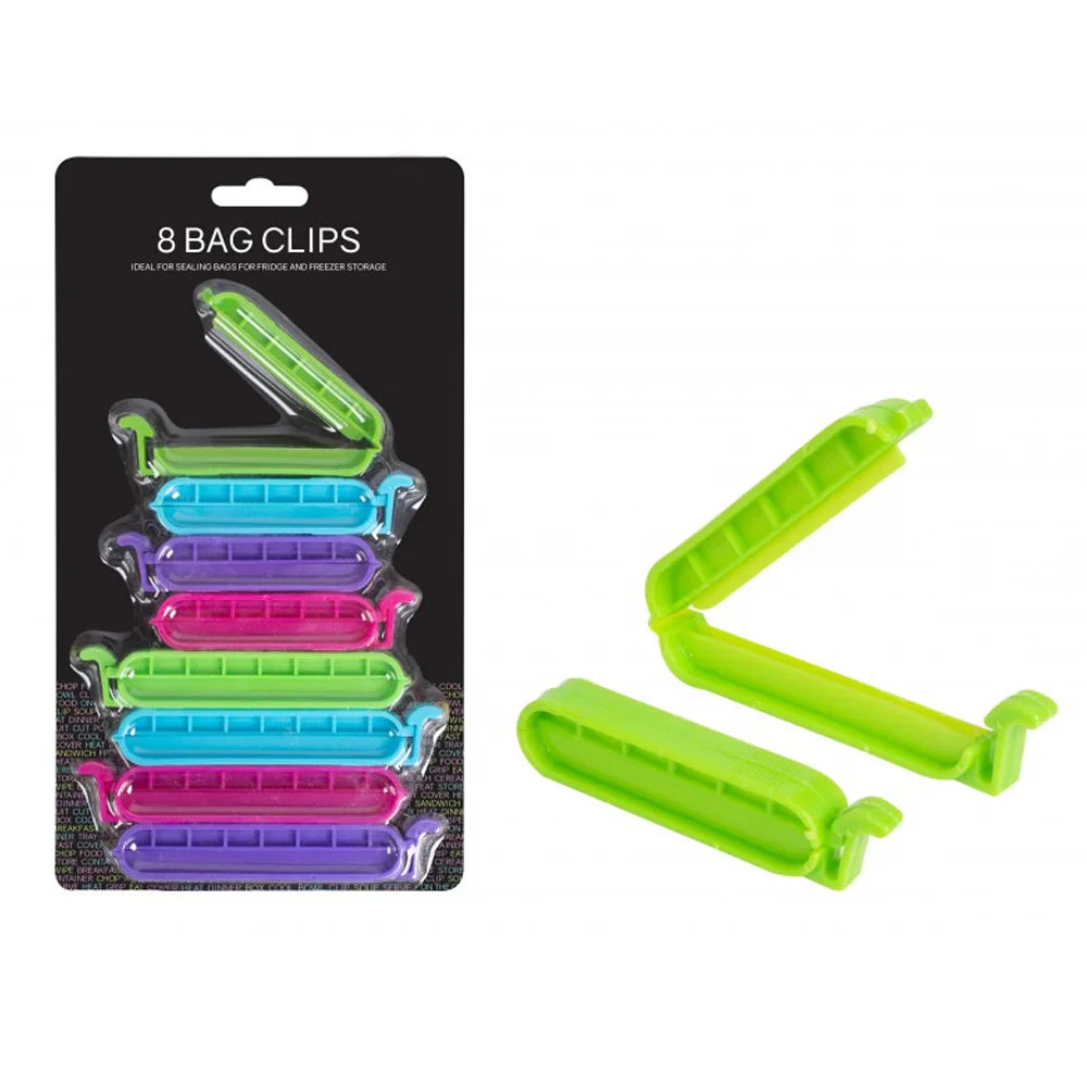 8-Pcs Food Bag Clips Set - All-In-One Store Pakistan