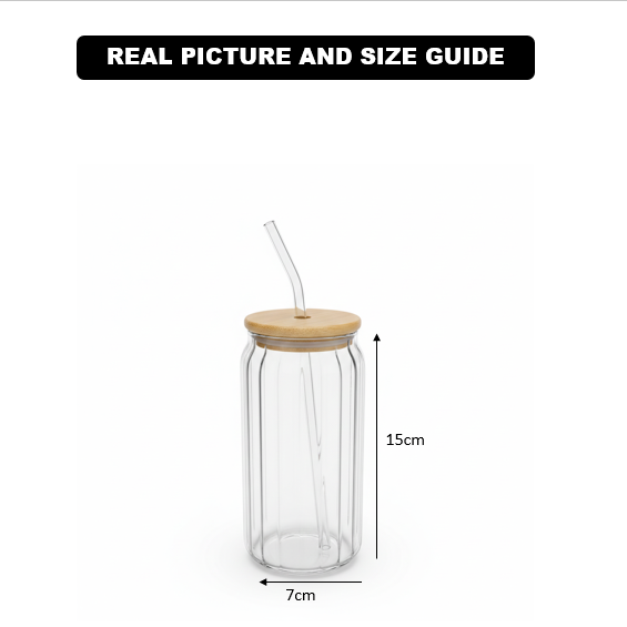 CrystalRidge Glass Tumbler with Straw - All-In-One Store Pakistan