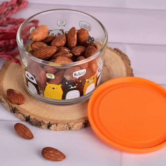 Mini Printed Glass Storage Bowl 190ml (2068) by Limon - All-In-One Store Pakistan