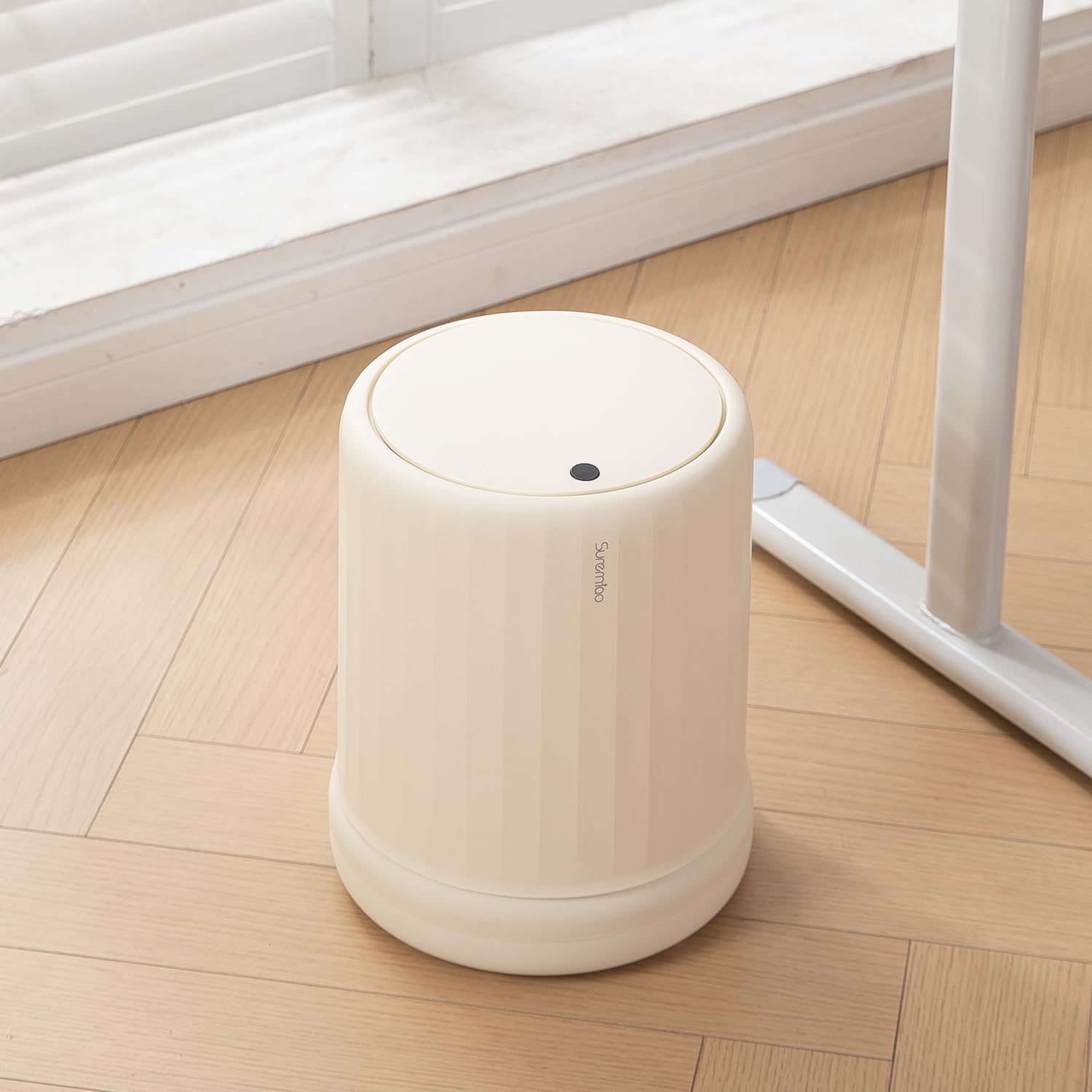 Cylindrical 2in1 Button & Pedal Waste Bin - All-In-One Store Pakistan