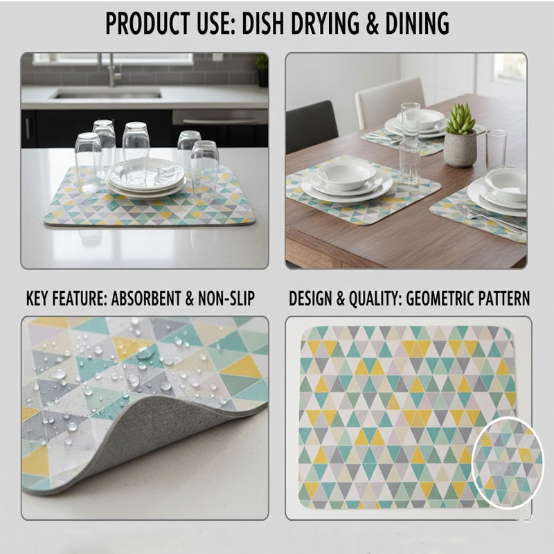 Patterned DryEase Anti-Slip Mats - All-In-One Store Pakistan