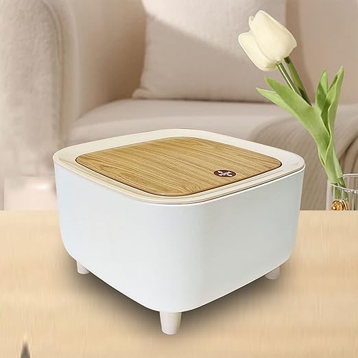 Mini Desktop Trash Can with Push Lid - All-In-One Store Pakistan