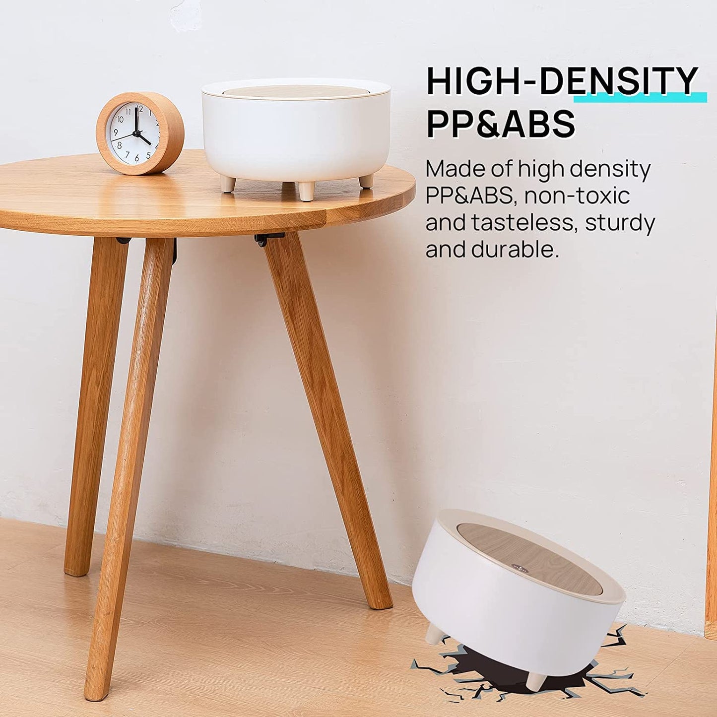 Mini Desktop Trash Can with Push Lid - All-In-One Store Pakistan