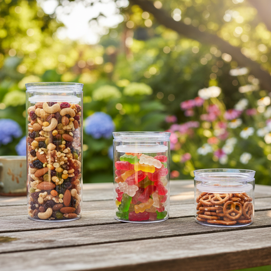 3-Pcs CrystalSeal Airtight Storage Jars Set - All-In-One Store Pakistan
