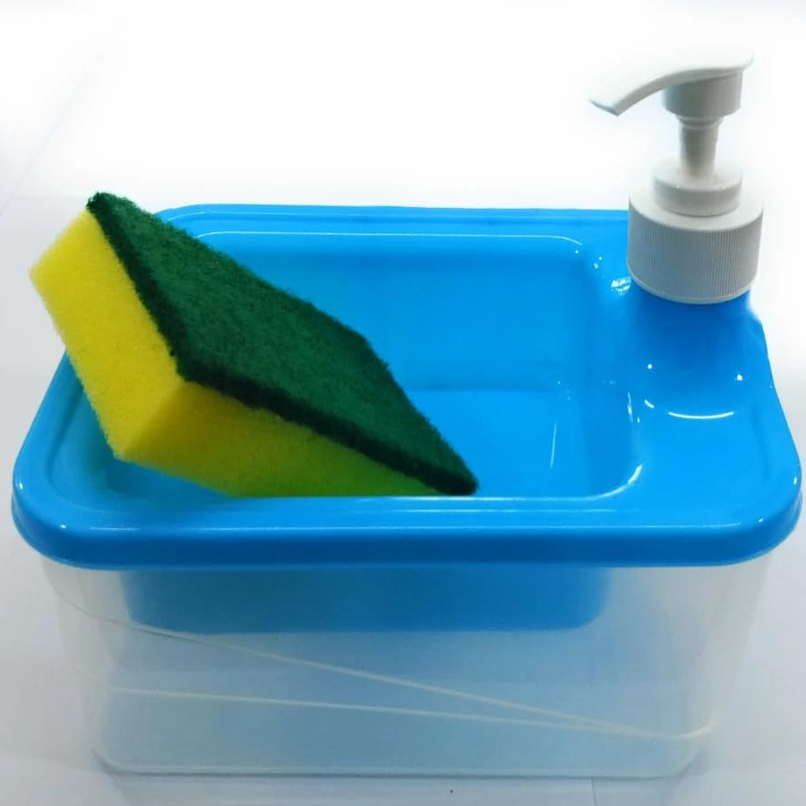 2 in 1 Liquid Soap & Sponge Dispenser - All-In-One Store Pakistan