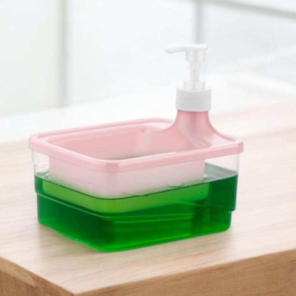 2 in 1 Liquid Soap & Sponge Dispenser - All-In-One Store Pakistan