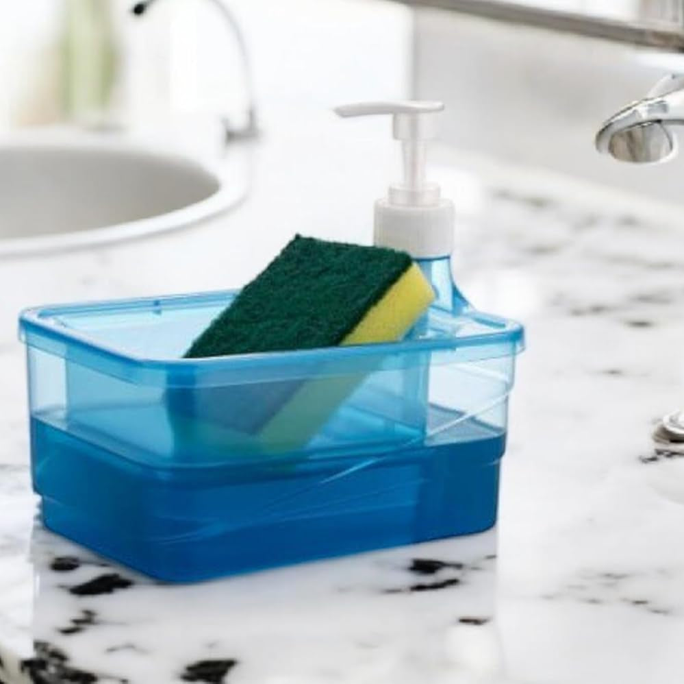 2 in 1 Liquid Soap & Sponge Dispenser - All-In-One Store Pakistan