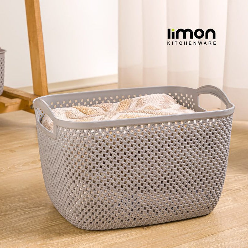 Rectangular Flexi Laundry Basket with Handles (2137) by Limon - All-In-One Store Pakistan
