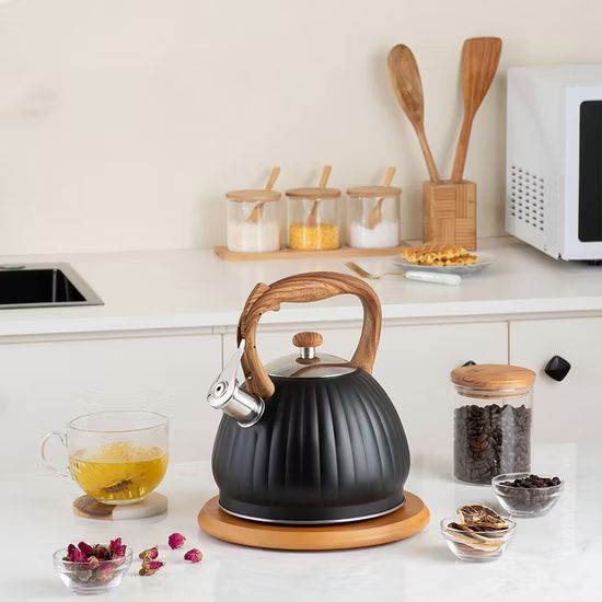 BoilAlert Textured Whistling Steel Kettle (3Liter) - All-In-One Store Pakistan