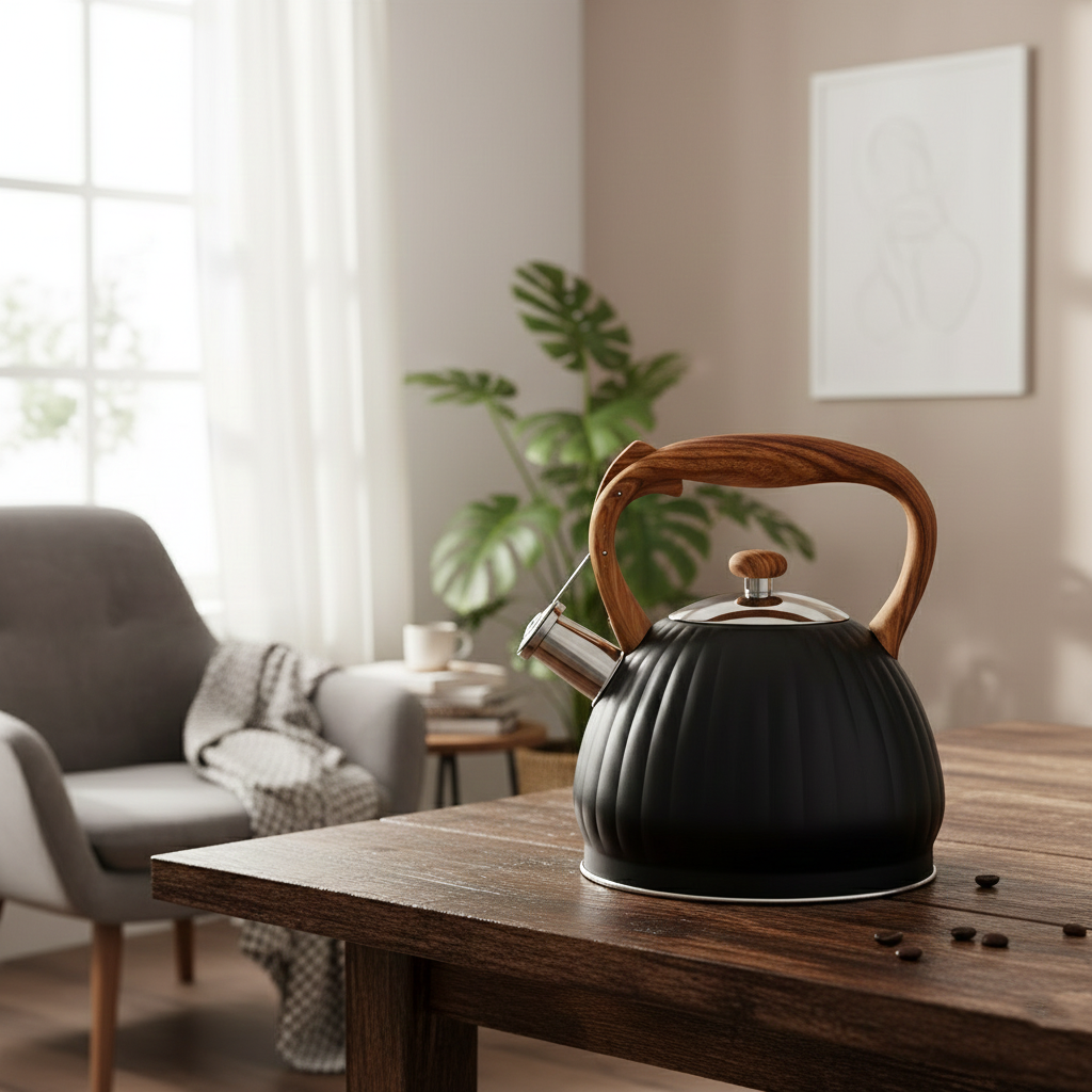 BoilAlert Textured Whistling Steel Kettle (3Liter) - All-In-One Store Pakistan