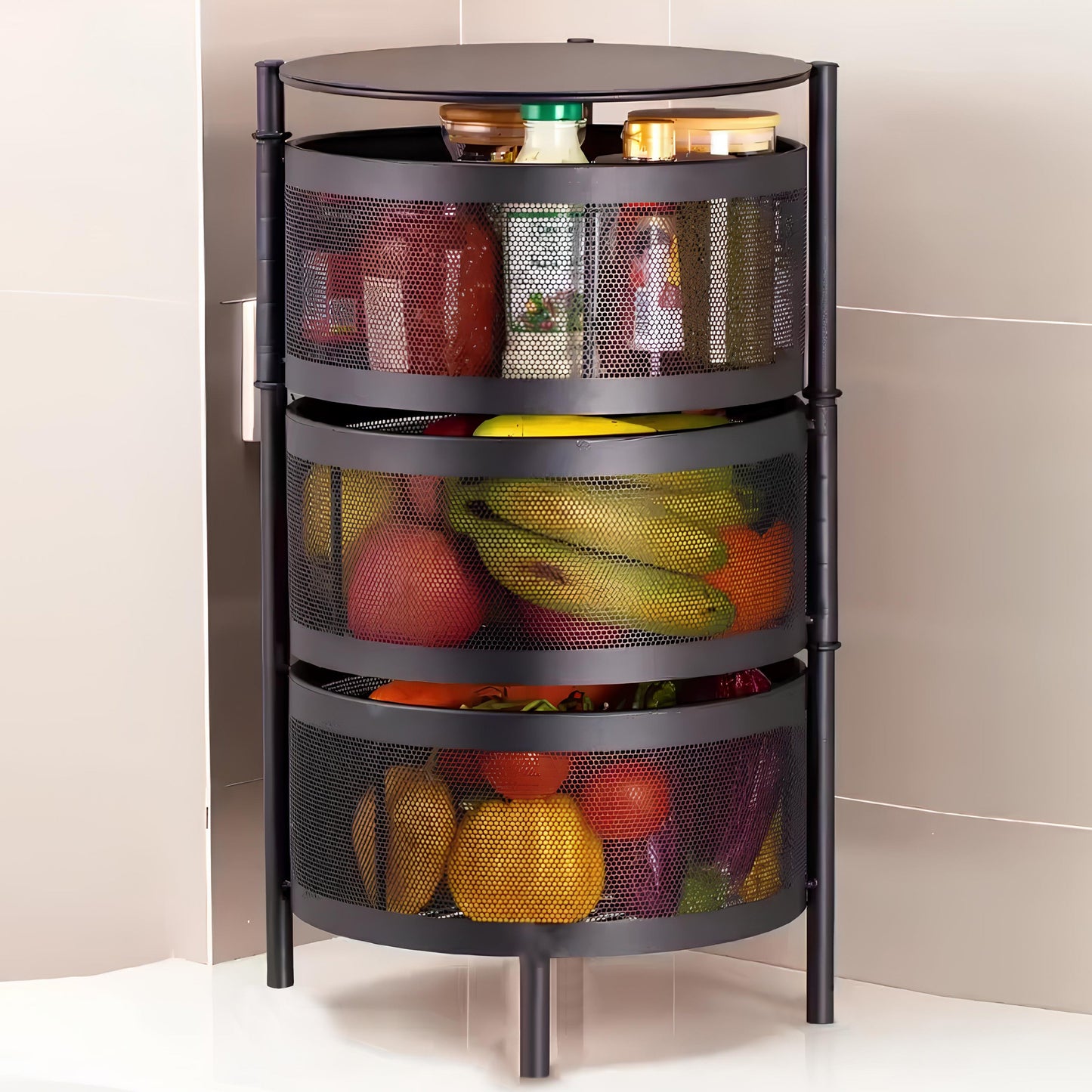 Counter Top Vegetable Metal Trolley By MATRIX - All-In-One Store Pakistan