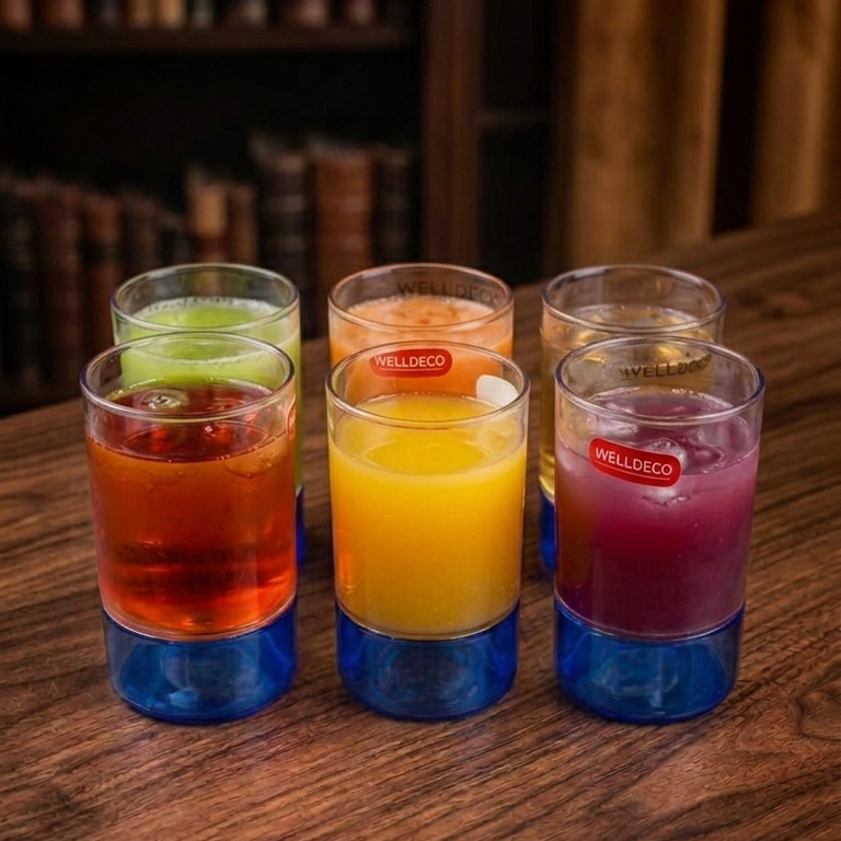 6-Pcs TwinTone Glass Set (1167) - All-In-One Store Pakistan