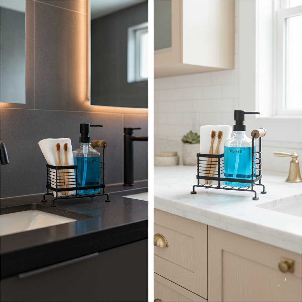 Glass Liquid Dispensers Set with Stand and Sponge by Limon - All-In-One Store Pakistan