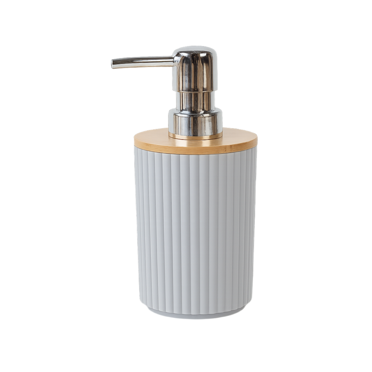 Ribbed Multipurpose Liquid Dispenser with Wooden Lid - All-In-One Store Pakistan