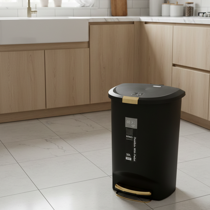HomeMax 50L Pedal Dustbin (1913) by Limon - All-In-One Store Pakistan