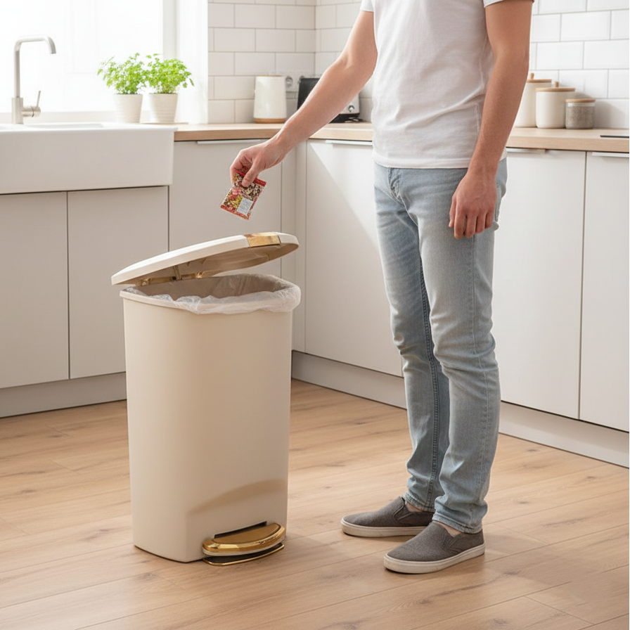HomeMax 50L Pedal Dustbin (1913) by Limon - All-In-One Store Pakistan